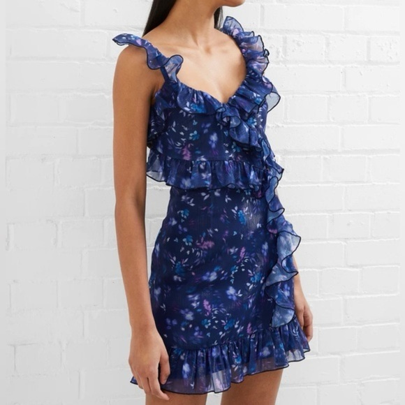 French Connection Dresses & Skirts - French Connection Aden Bai Frill Mini Dress Size 12